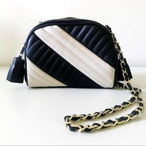 NWT Zara Black & White Bag